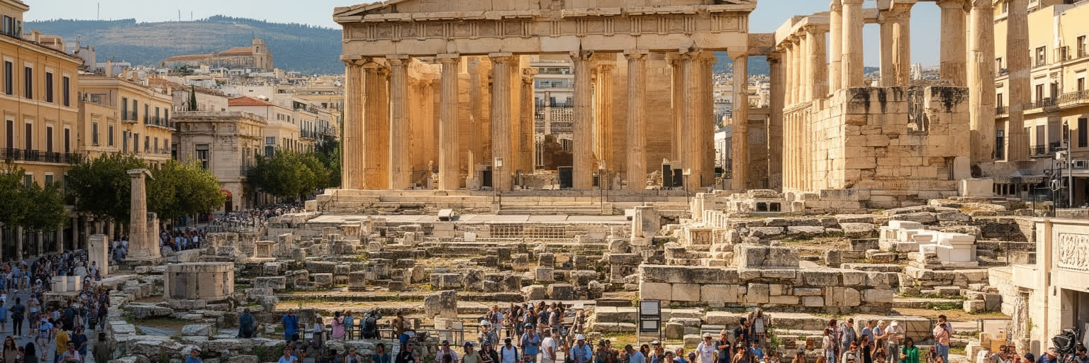 古代アゴラ、プニュクスの丘、議論の場、現代の広場が重なる民主政の記憶