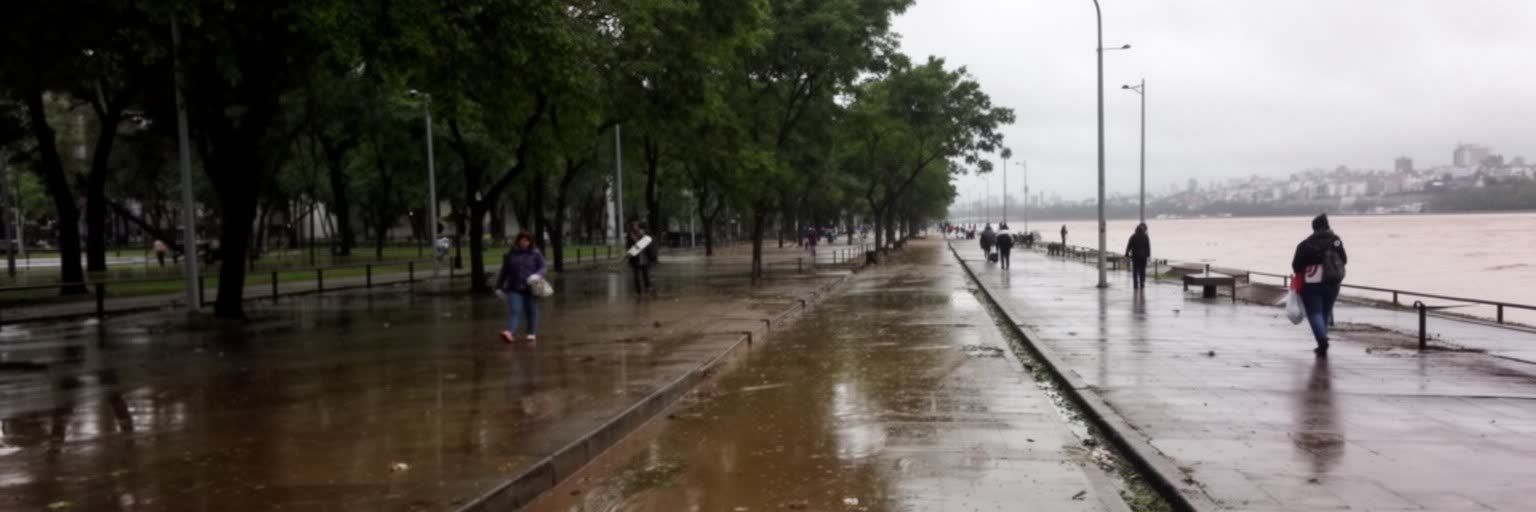 ラプラタ川沿いの低地、豪雨、洪水リスクに向き合うブエノスアイレス