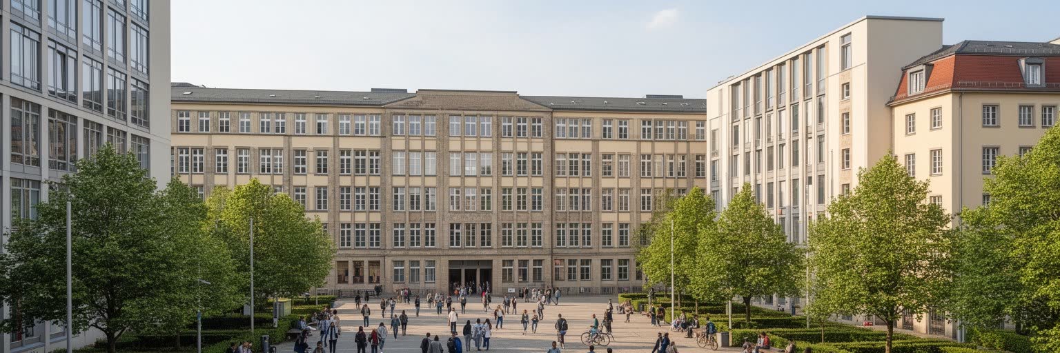 中央ドイツ都市圏の半導体、光学、大学研究、製造業を表す画像
