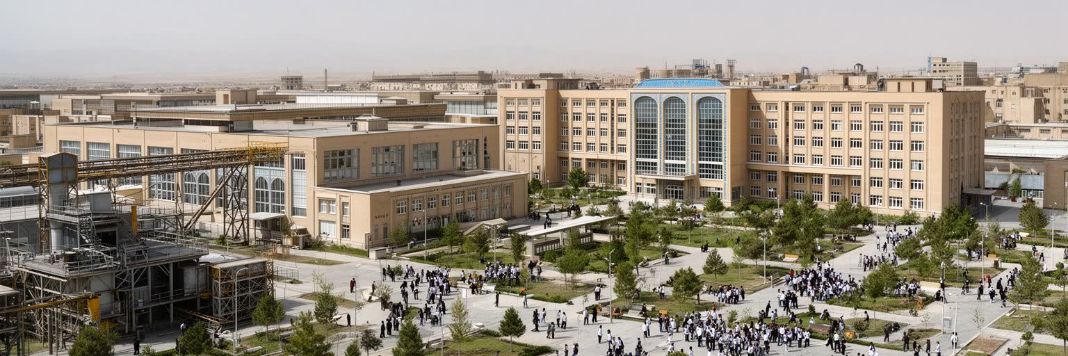 イスファハン周辺の工業地、大学、研究都市の景観