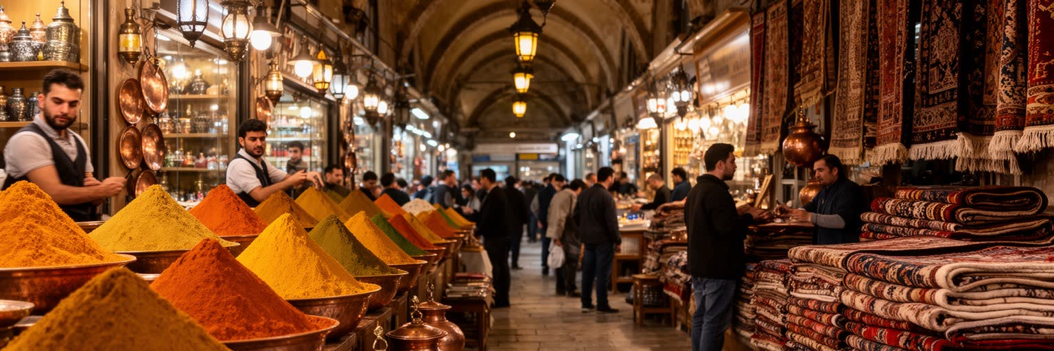 イスタンブールのバザールと労働を表す画像