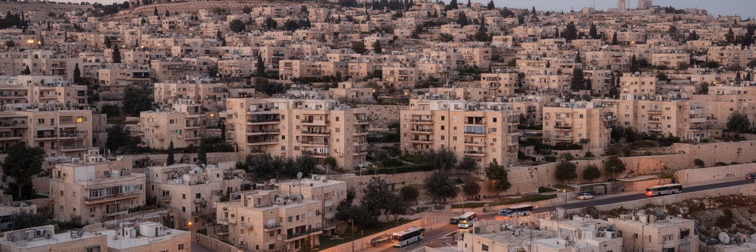 エルサレムの住宅地と近隣社会を表す画像