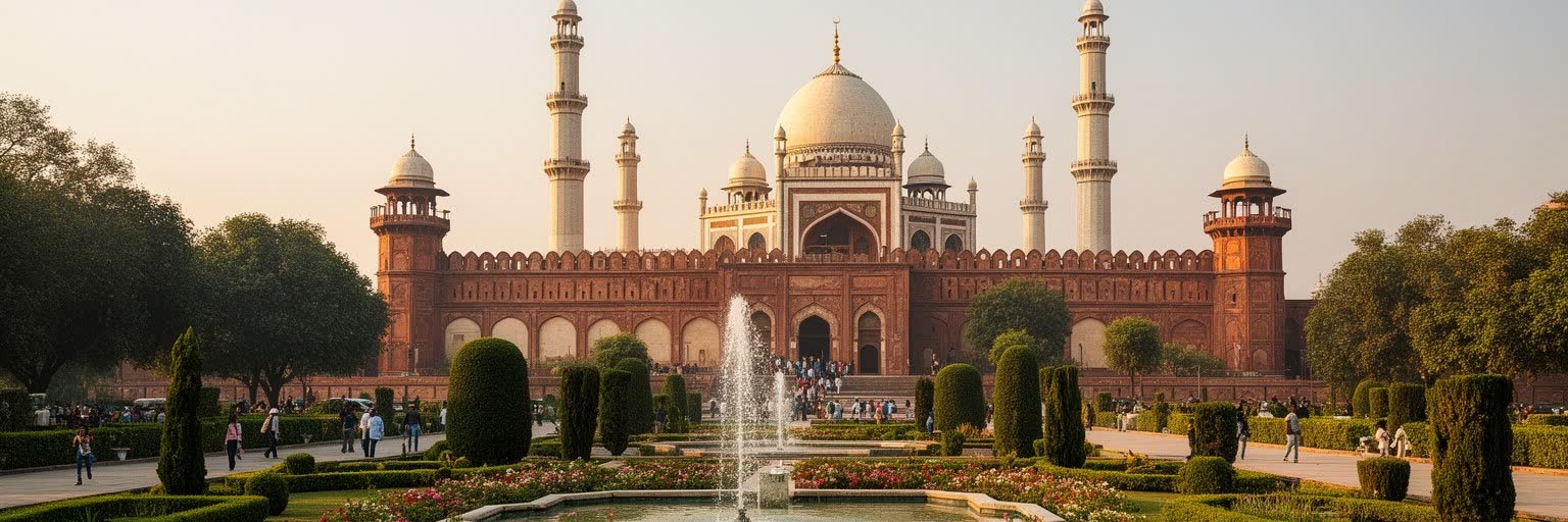 ラホール城、バードシャーヒー・モスク、ムガル庭園を表す画像