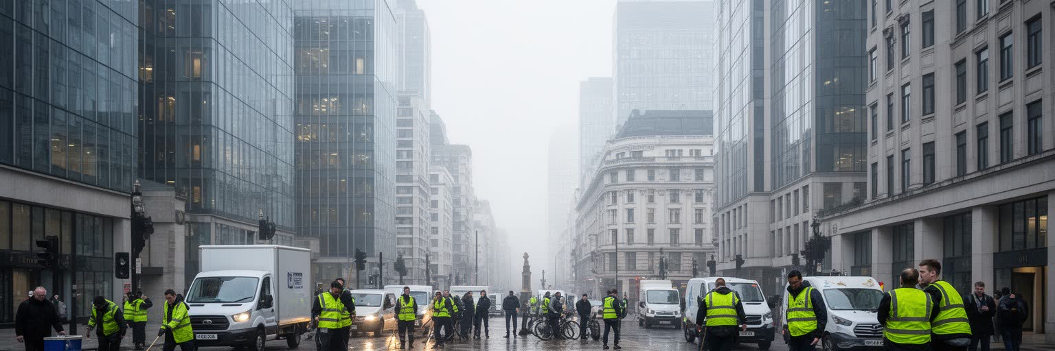 ロンドンの金融と労働を表す画像