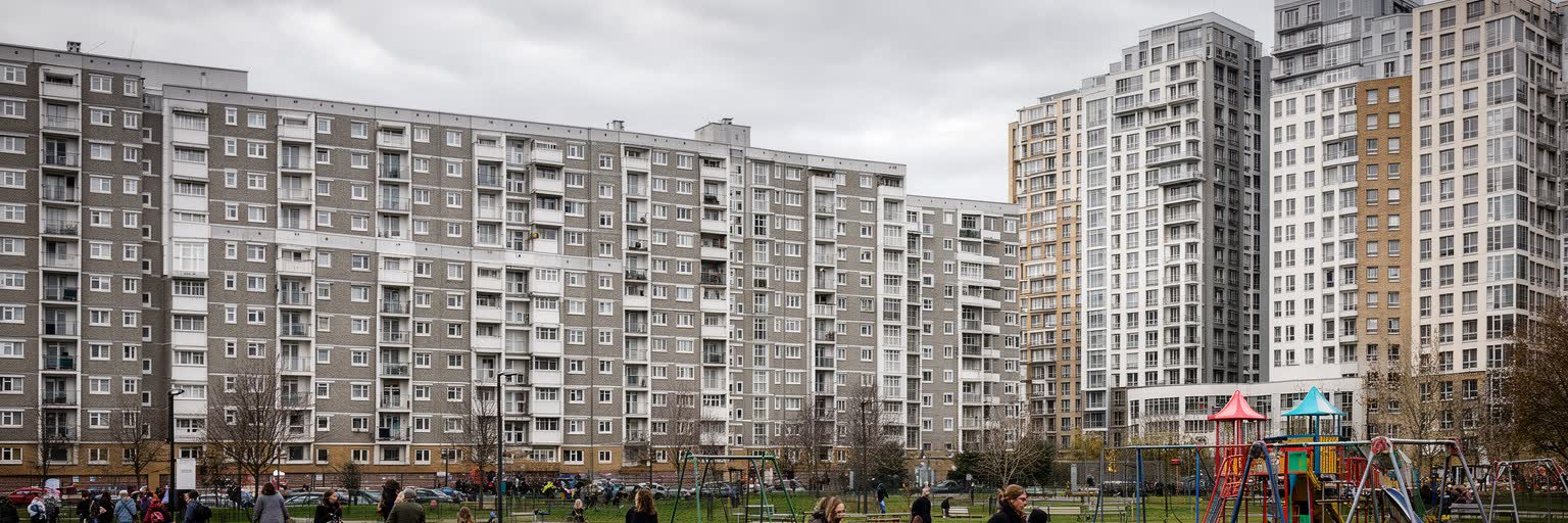 ロンドンの住宅と階級を表す画像