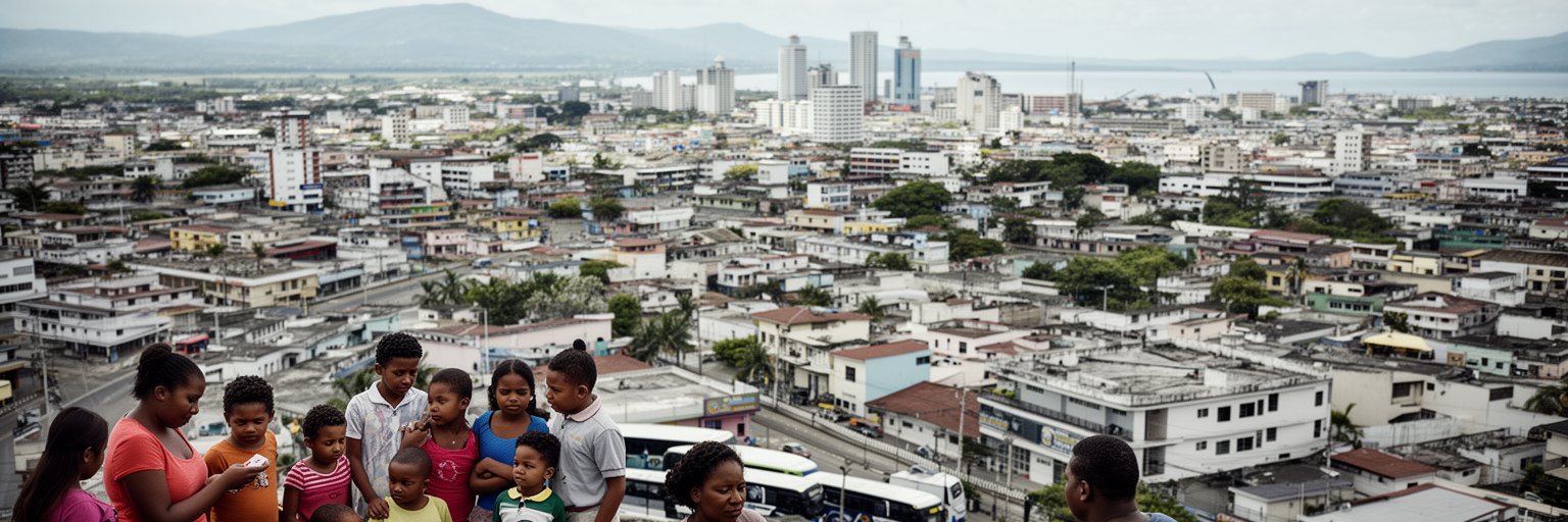 マナグアの家族、送金、空港、バス、海外移住のつながりを表す画像