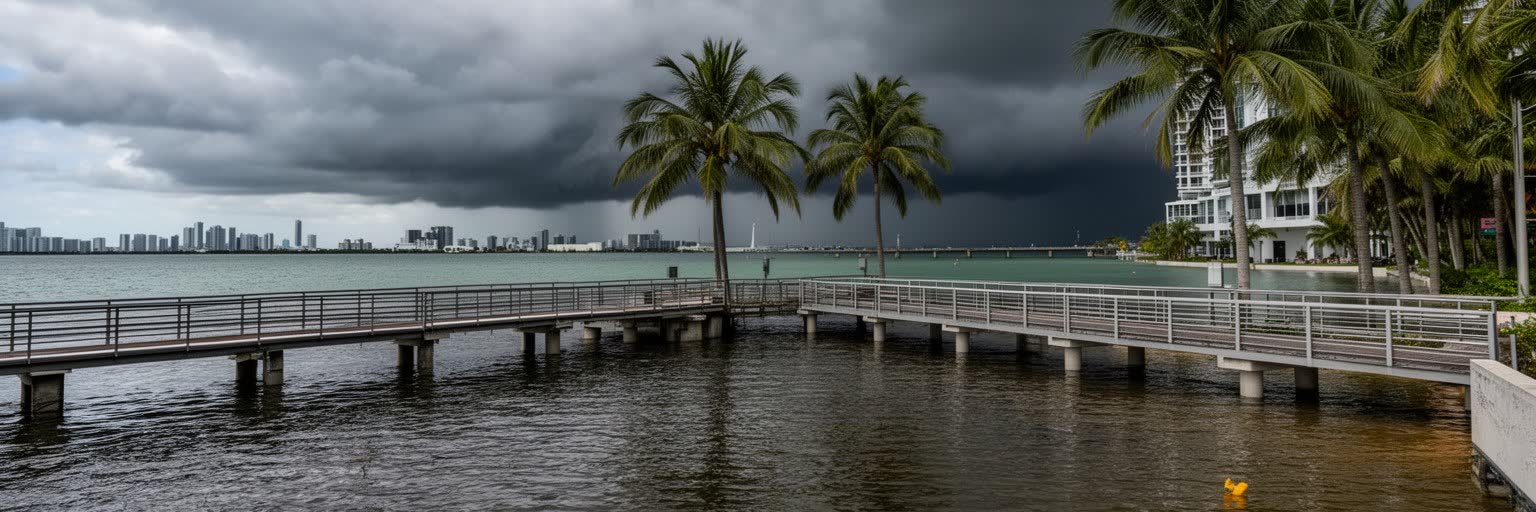 高潮、豪雨、海面上昇に向き合うマイアミの低地都市