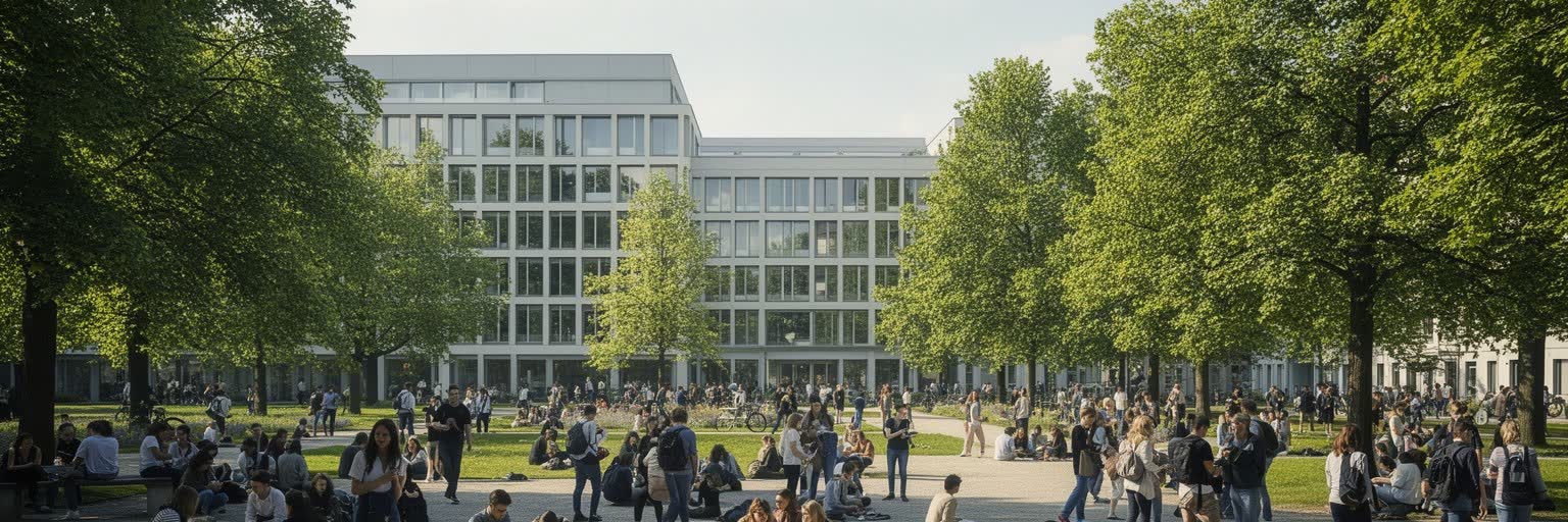 ミュンヘンの大学、研究所、学生街を表す都市景観