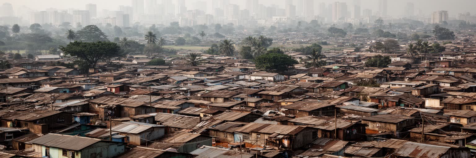 ナイロビの非公式居住地と住宅問題を表す画像