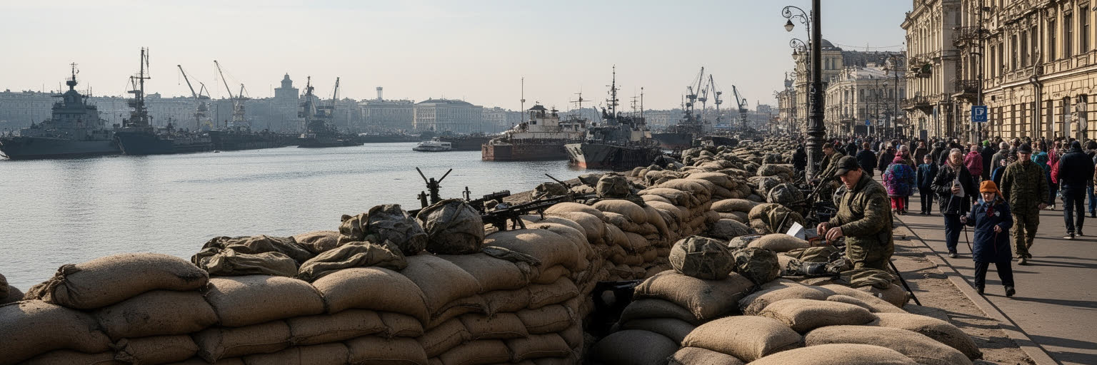 オデーサの港湾防衛と産業を表す画像