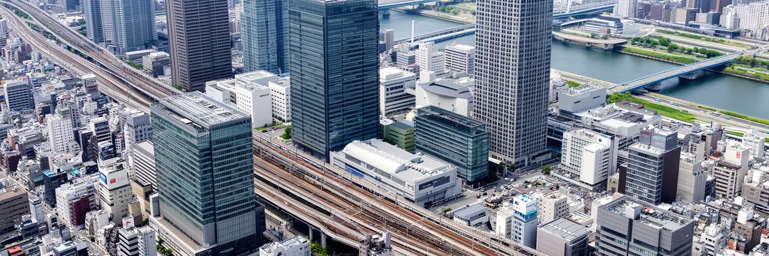 大阪の業務地区と関西経済の広がり