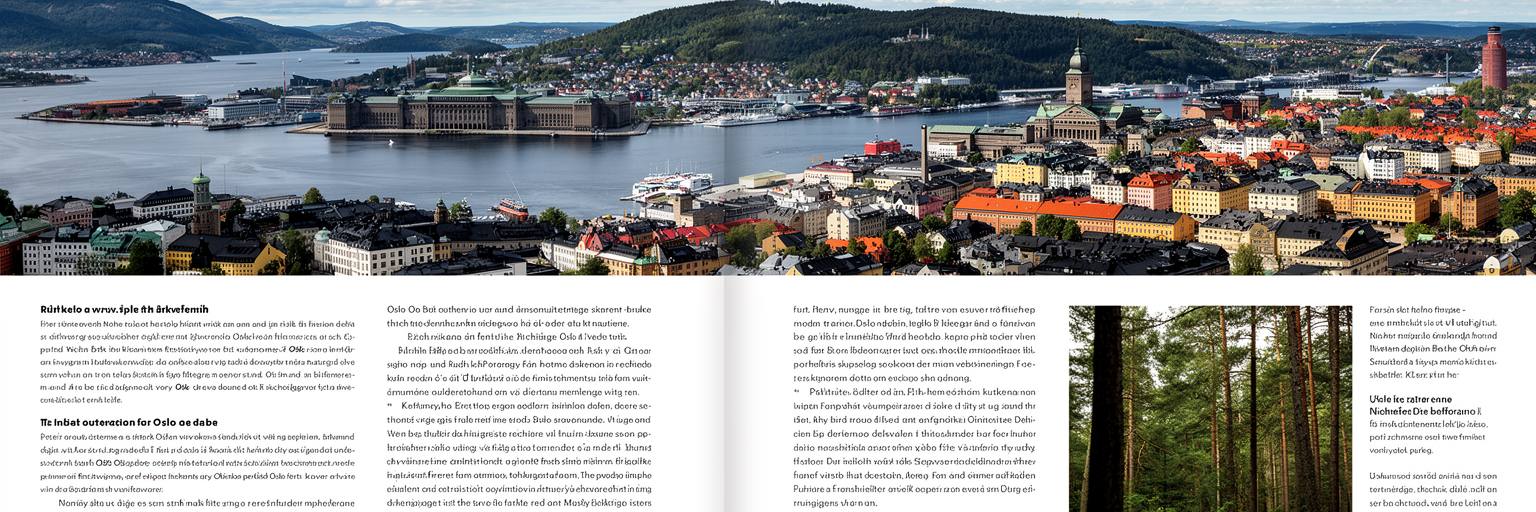 オスロのフィヨルド、港、議会、移民地区、森を重ねて読む都市景観