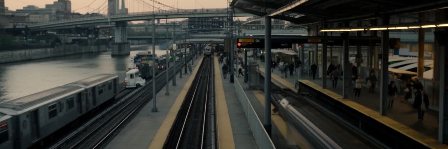 フィラデルフィアの駅、鉄道、バス、広域交通を表す景観