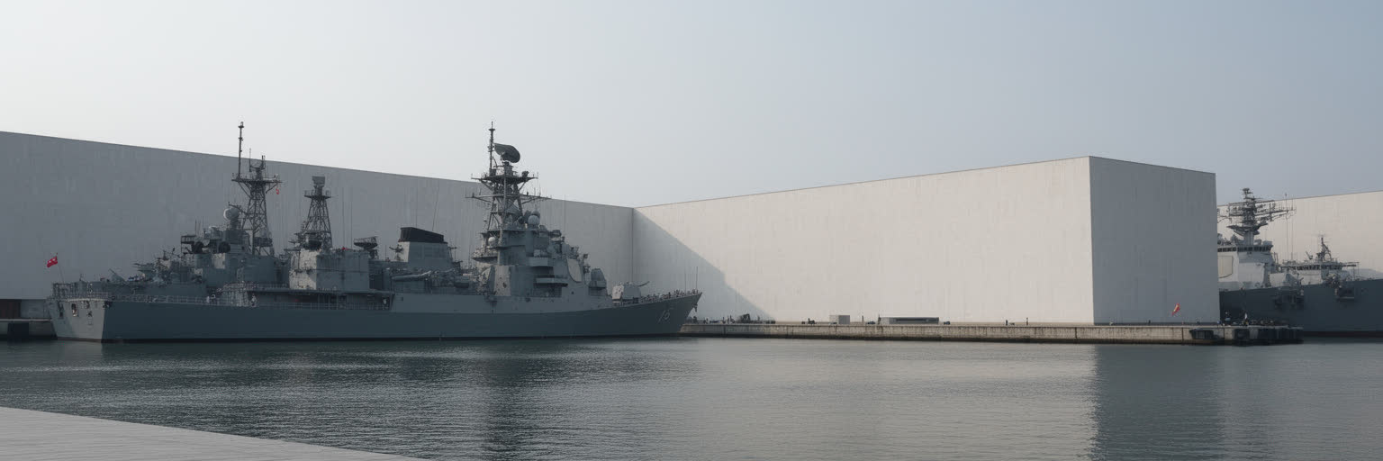 青島の海軍史と近代港湾を表す画像