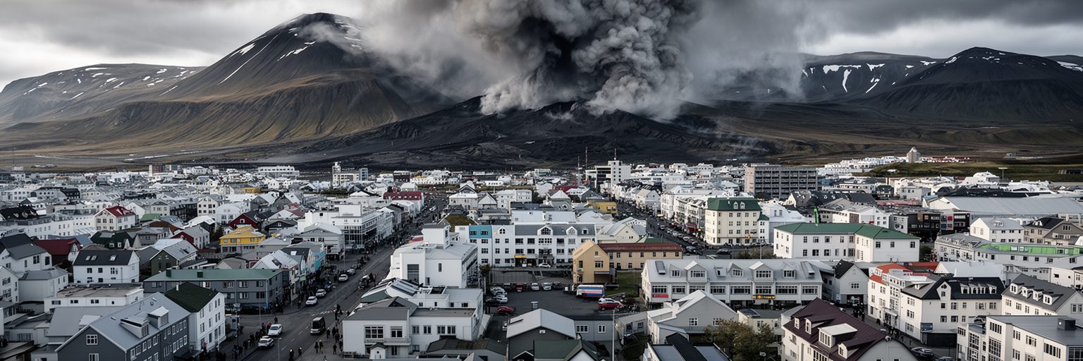 レイキャビクの火山、地震、荒天への備えを表す画像
