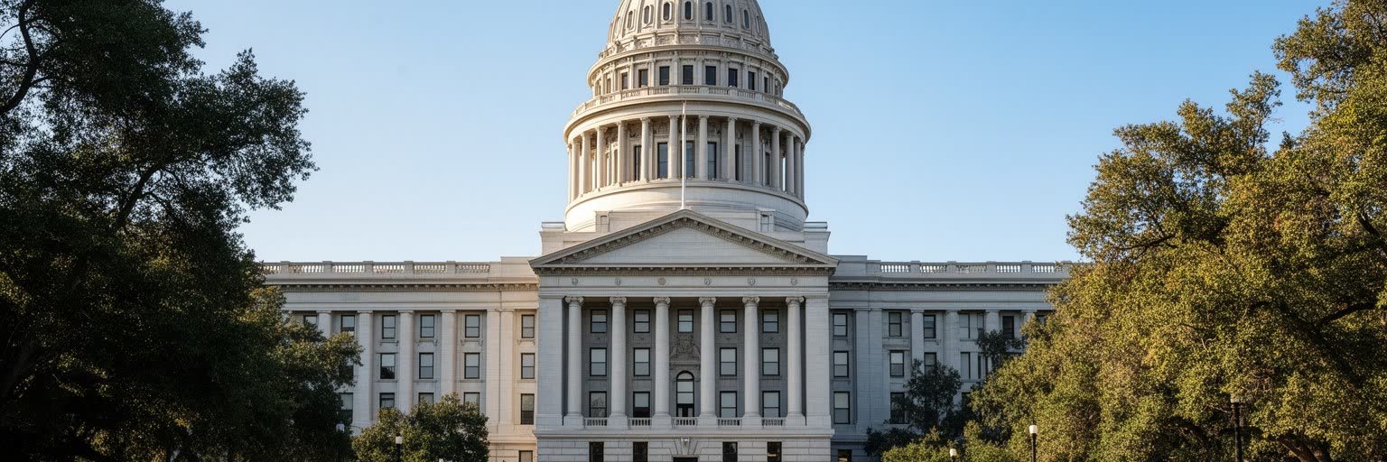 カリフォルニア州議事堂、行政機関、広場、公務員の通勤が重なるサクラメントの州都機能