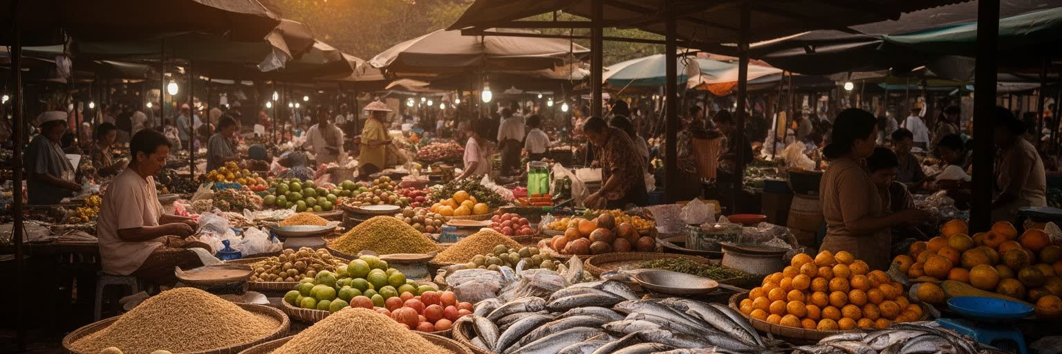 シェムリアップの旧市場と食文化