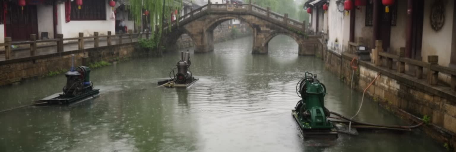蘇州の梅雨、台風、運河、低地の水害リスク