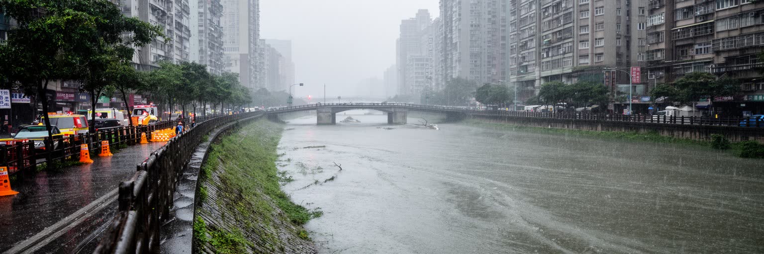 台北の台風、豪雨、地震リスクと防災