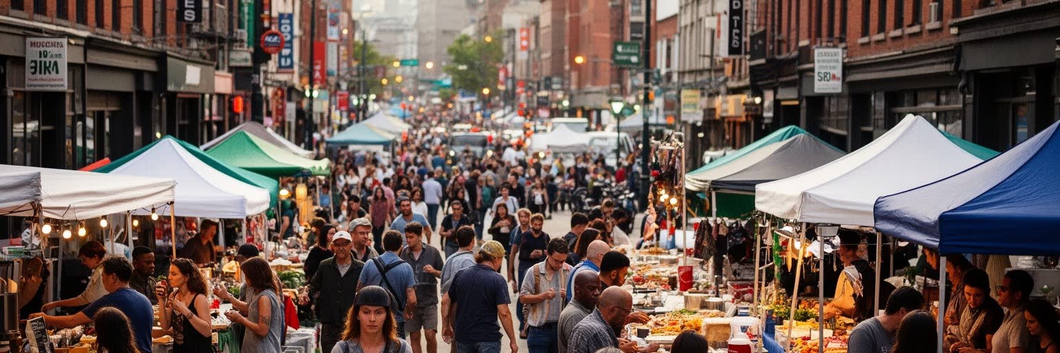 トロントの市場、食堂、音楽、スポーツ、祭りが重なる文化景観