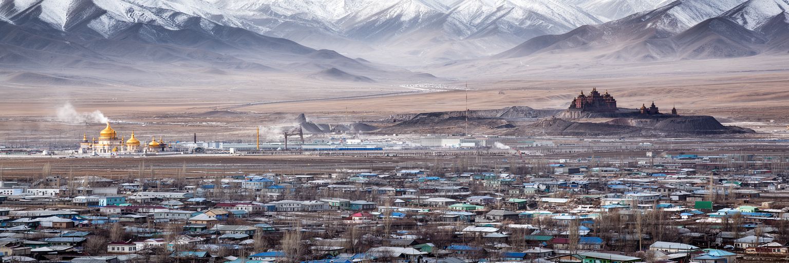 ロシア、中国、草原回廊、鉄道、政府庁舎が重なるウランバートルの地政学