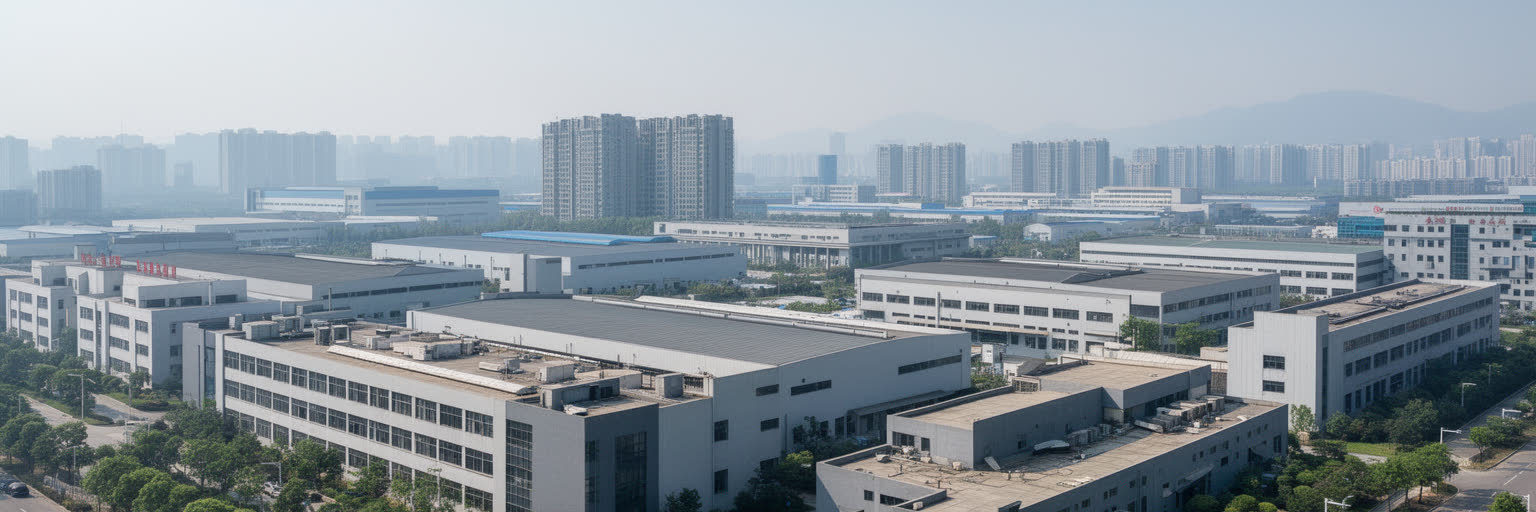 光谷の研究施設、工場、オフィスが集まる武漢の産業景観